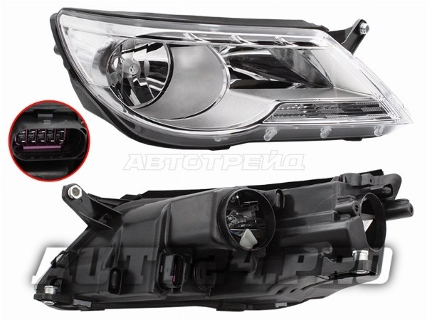 Фара VW TIGUAN 07-11 RH с электрокорректором