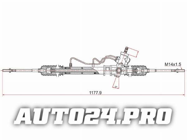 Рейка рулевая Toyota Corolla RHD AE10# /CE10#/EE10#