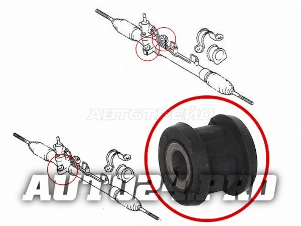 Сайлентблок рулевой рейки D=26 TOYOTA CALDINA /CORONA/CARINA 92-01/IPSUM 96-01