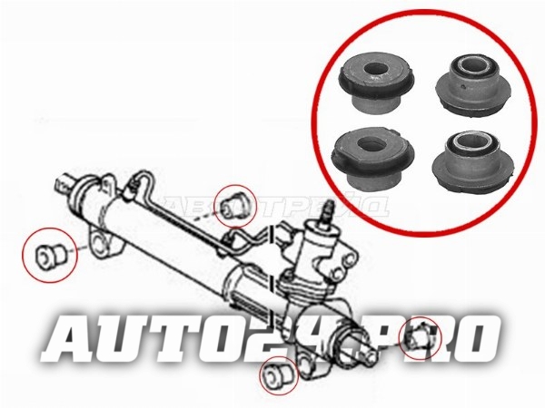 Сайлентблок рулевой рейки (комплект) TOYOTA RAV 4 00-05