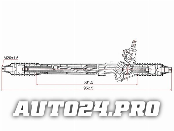 Рейка рулевая Toyota Land Cruiser Prado 96-02 RHD