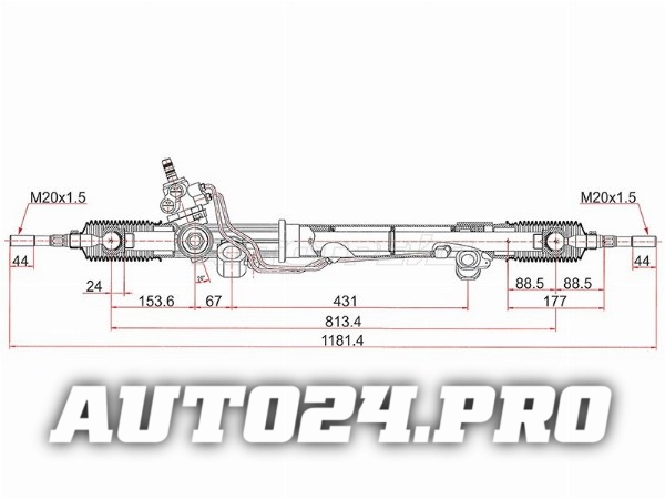 Рейка рулевая Toyota Land Cruiser 02-07 RHD