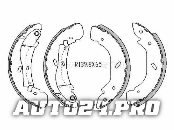 Колодки тормозные зад FORD TRANSIT 00-06 (диски 16