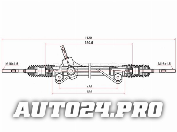 Рейка рулевая TOYOTA HIGHLANDER 07-13 LHD