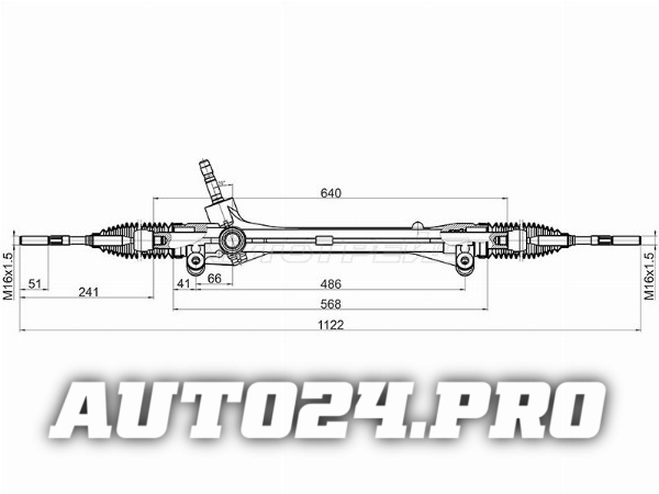 Рейка рулевая LEXUS RX270/350/450H 08- LHD