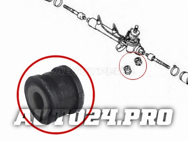 Сайлентблок рулевой рейки D=30 TOYOTA AVENSIS 97-03/CARINA E 92-97/CORONA 92-03