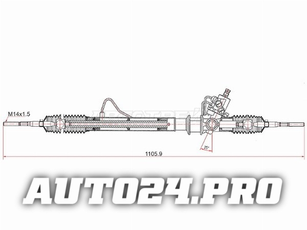 Рейка рулевая SUZUKI GRAND VITARA 98-05 LHD