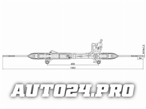 Рейка рулевая SUZUKI GRAND VITARA 05- LHD