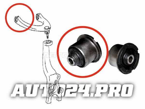 Сайлентблок переднего верхнего рычага (плаваю.) TOYOTA ARISTO 00-05/CROWN/MAJESTA/LEXUS GS300 USA
