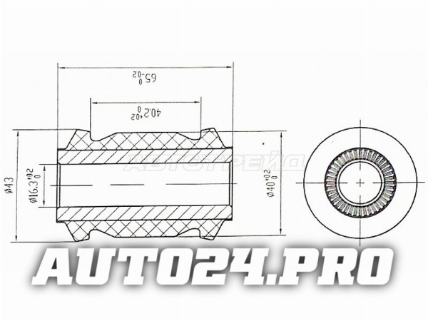 Сайлентблок переднего рычага передний TOYOTA AVENSIS/AURIS/BLADE/COROLLA/RUMION/MARK X ZIO/RAV4 05