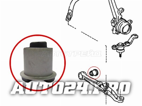 Сайлентблок нижнего FR рычага TOYOTA BREVIS/CHASER/CRESTA/CROWN/MAJESTAMARK2/VEROSSA 92-07