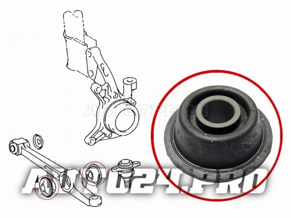 Сайлентблок переднего нижнего рычага (патиссон) TOYOTA CAMRY/VISTA 90-98