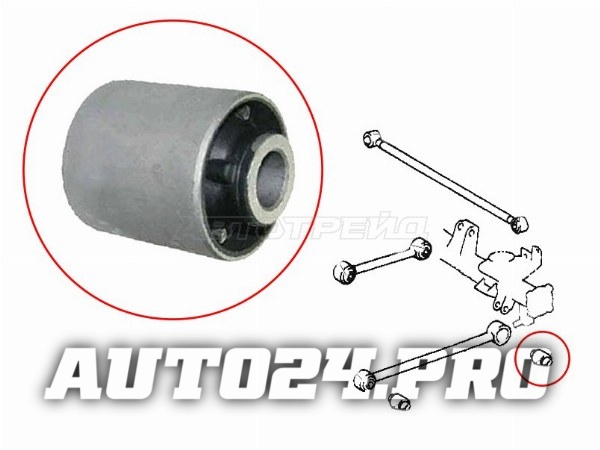 Сайлентблок RR задней нижней продольной тяги TOYOTA 4RUNNER/HILUX SURF/LAND CRUISER PRADO 95-02