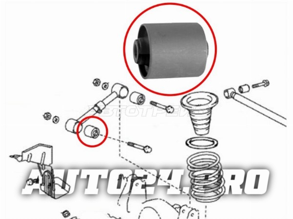 Сайлентблок FR=RR задней верхней продольной тяги TOYOTA LAND CRUISER/LEXUS LX570 07-