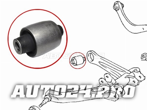 Сайлентблок заднего рычага (4WD) TOYOTA COROLLA/FIELDER/ALLEX/SPACIO/RUNX/ALLION/PREMIO/AXIO/FIELDER