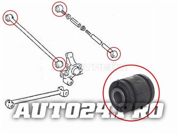 Сайлентблок заднего поперечного рычага TOYOTA CALDINA/CARINA/CORONA 92-00/LEXUS ES250/350/400 12-