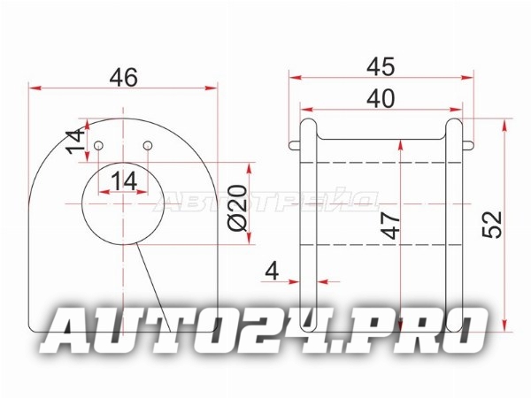 Втулка заднего стабилизатора D=20 TOYOTA  MARK2 TOU S 92-01