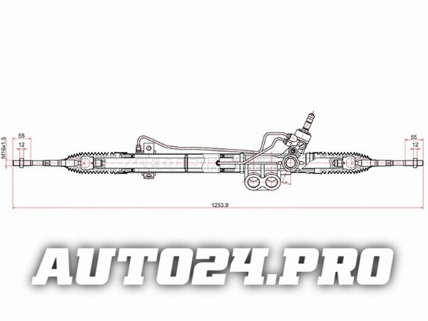 Рейка рулевая NISSAN PATHFINDER 05-14 LHD