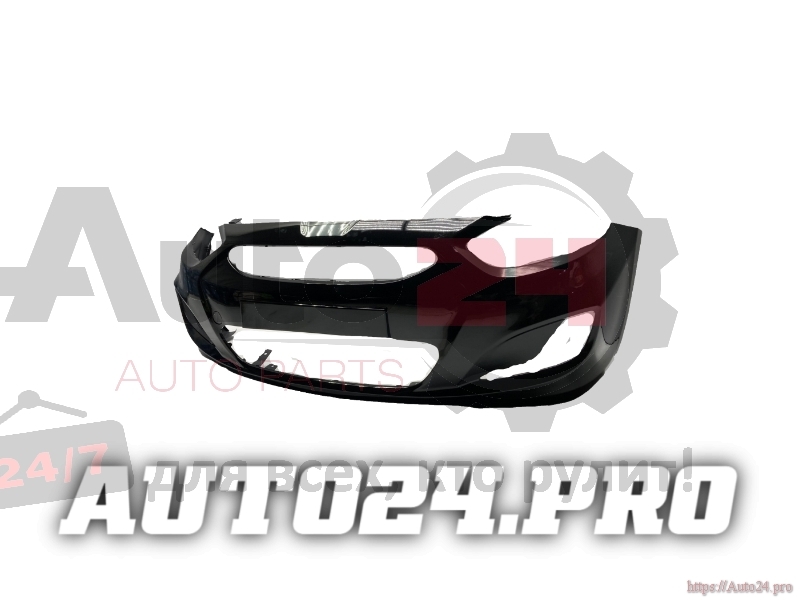 БАМПЕР ПЕРЕДНИЙ Phantom Black MZH Черный HYUNDAI SOLARIS 2011-2014