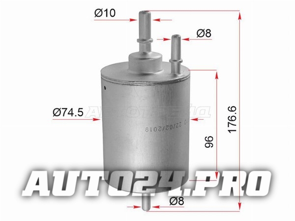 Фильтр топливный AUDI A4 1.8 4WD 00-08/A6 2.4/3.0/4.2 04-08
