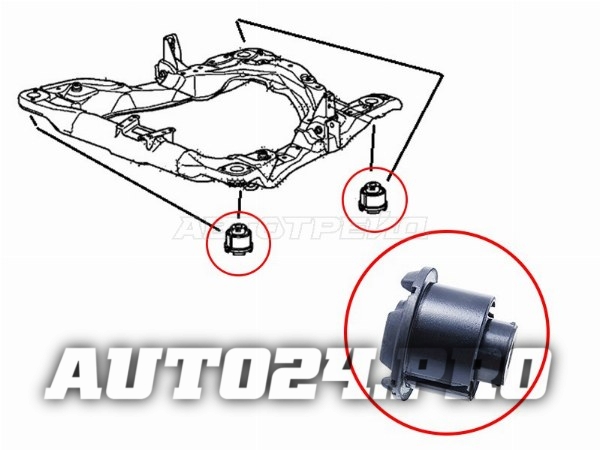 Сайлентблок переднего подрамника  HONDA ACCORD 08-12/CROSSTOUR 10-/ACURA TSX 09-14