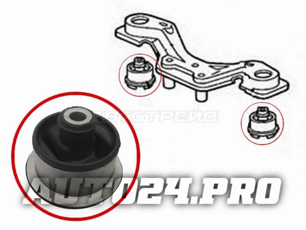 Сайлентблок заднего дифференциала HONDA AIRWAVE / CIVIC / CR-V / EDIX / HR-V / FIT / ORTHIA / SM-X /