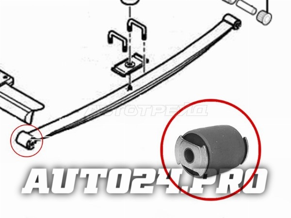 Сайлентблок рессоры передний Citroen Jumper/Fiat Ducato/ Peugeot Boxer 2006-