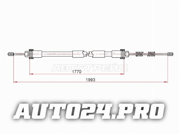 Трос ручного тормоза LADA LARGUS 12-/LOGAN 08-15 RH/LH