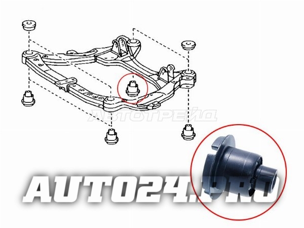 Сайлентблок подрамника задний TOYOTA CAMRY 06-15/LEXUS ES240/350 06- RH