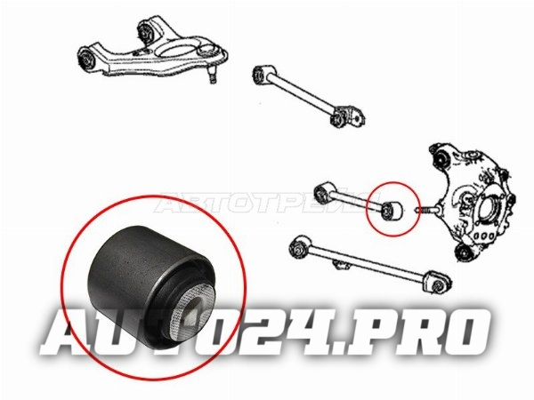 Сайлентблок заднего поперечного рычага HONDA ACCORD 08-12/CROSSTOUR 10-/ACURA TSX 09-14