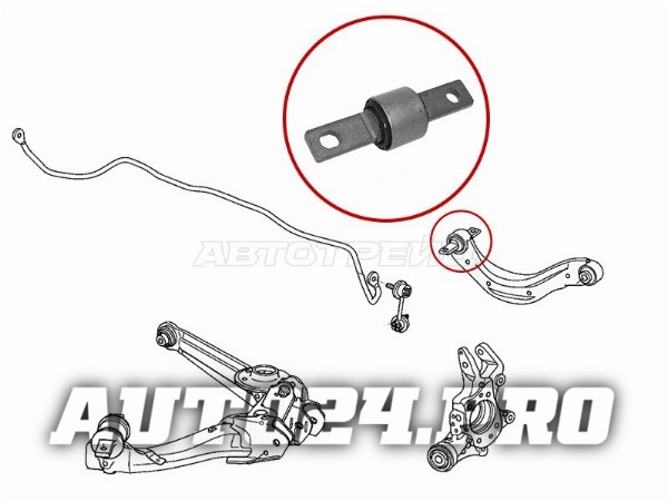 Сайлентблок заднего верхнего поперечного рычага (косточка) HONDA CIVIC 06-15
