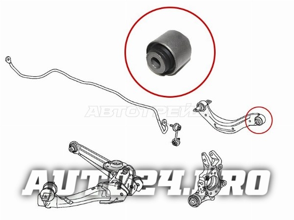 Сайлентблок заднего верхнего поперечного рычага HONDA CIVIC 06-15