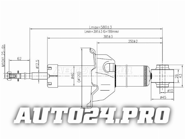 Стойка задняя HONDA CRV 95-01 LH=RH