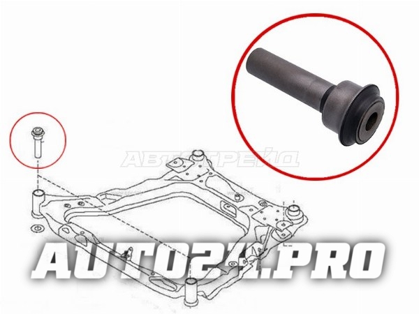 Сайлентблок подрамника передний NISSAN QASHQAI/QASHQAI+2 06-14/X-TRAIL 07-/JUKE 10-
