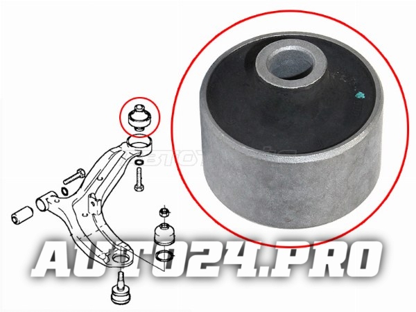 Сайлентблок переднего рычага задний (ТАГАЗ) HYUNDAI ACCENT 99-12 LH=RH