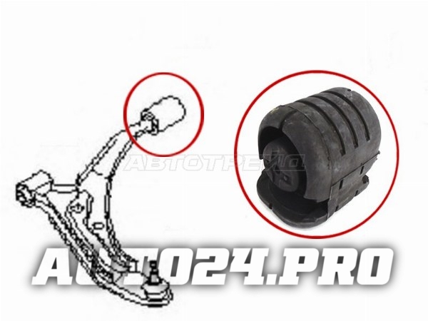 Сайлентблок задний переднего рычага Nissan Sunny B14, AD Y10, Pulsar N15
