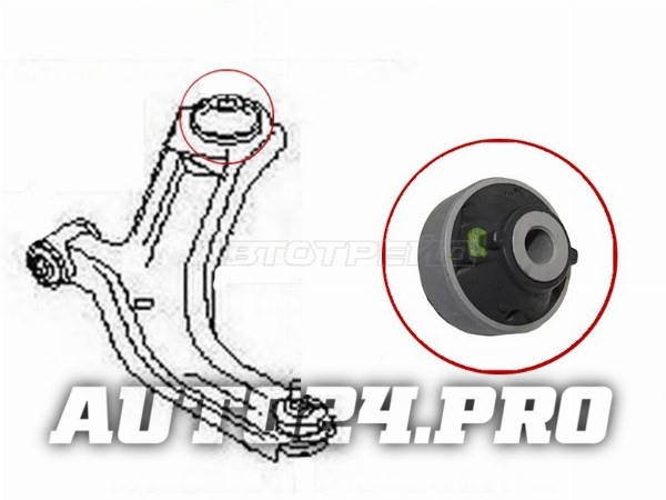 Сайлентблок RR переднего рычага NISSAN WINGROAD/EXPERT/SYLPHY/NOTE/TIIDA/CUBE/MICRA/MARCH 02-