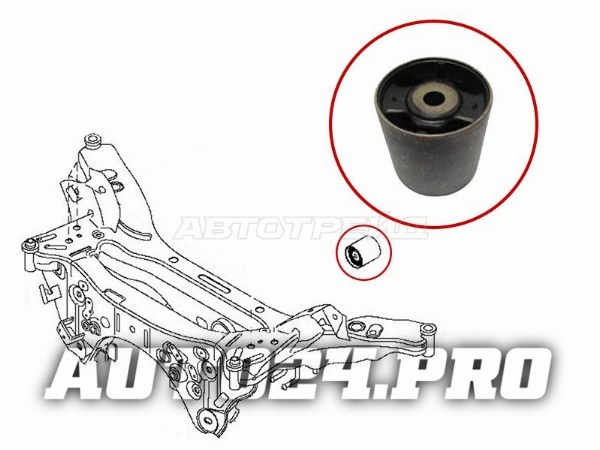 Сайлентблок заднего дифференциала NISSAN QASHQAI/+2  06-13/X-TRAIL 07-