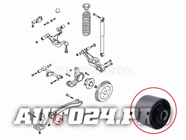 Сайлентблок задней продольной тяги HYUNDAI SONATA (EF) 01-13/KIA OPTIMA/MAGENTIS 01-05