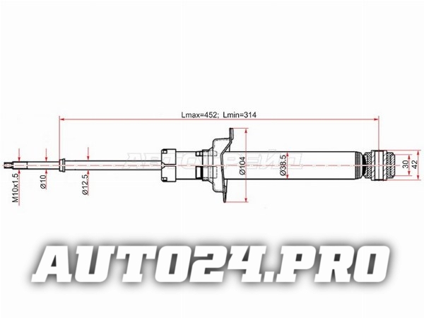 Стойка задняя NISSAN CEFIRO/MAXIMA 94-00 LH=RH