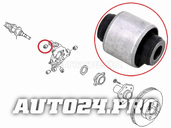Сайлентблок задней цапфы NISSAN MURANO Z51 2007-2014