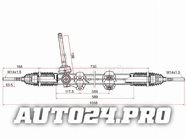 Рейка рулевая HYUNDAI I30 07-12/KIA CEED 06-