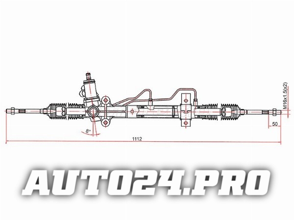 Рейка рулевая HYUNDAI TUCSON 05- LHD