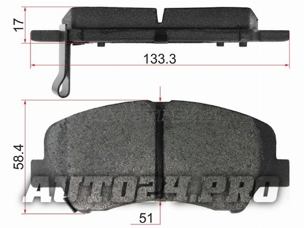 Колодки тормозные перед HYUNDAI SOLARIS 10-/CRETA 15-/KIA RIO 10-/GEELY ATLAS 16-