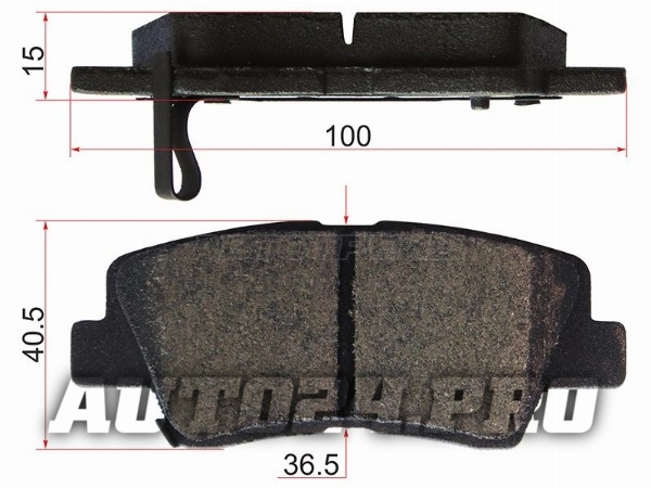 Колодки тормозные зад HYUNDAI SOLARIS 10-17/KIA RIO 10-17/KIA SOUL/GEELY ATLAS 16-