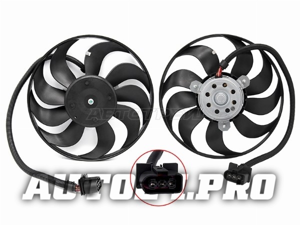 Вентилятор радиатора AUDI A3 96-03/SKODA FABIA  99-07/OCTAVIA  96-10/VOLKSWAGEN  97-02