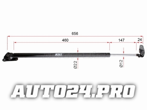 Амортизатор крышки багажника TOYOTA VOXY AZR6# 01-07 4WD LH