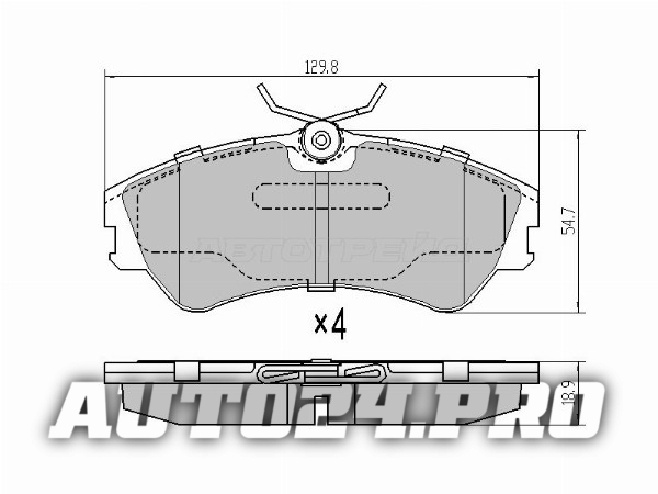 Колодки тормозные перед VW TRANSPORTER IV 90-03