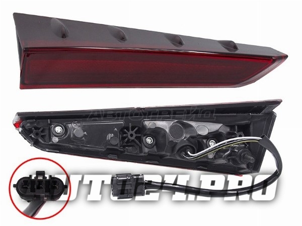Фонарь в крышку багажника HYUNDAI SONATA 19- LH LED