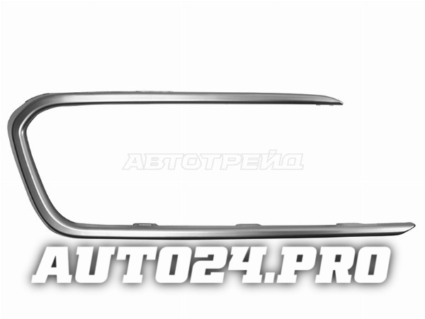 Молдинг решетки в бампер HYUNDAI SANTA FE 16-19 LH хром